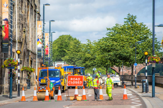 Tay Street (between High Street and Smeaton Bridge) Perth.