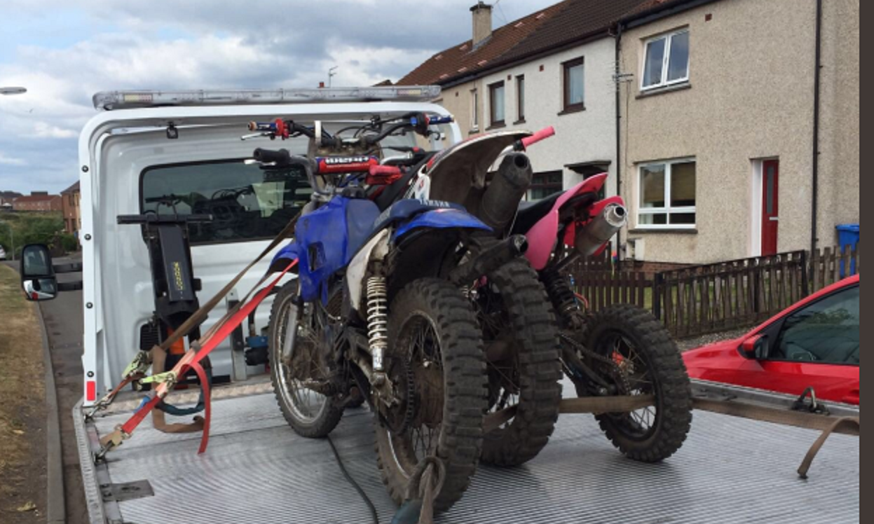 Police have been seizing illegal bikes
