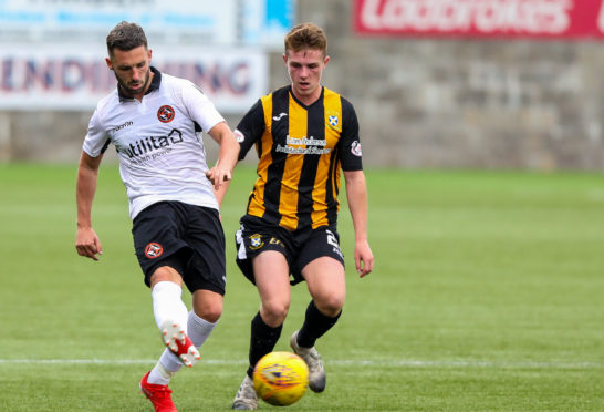 Nicky Clark in action against East Fife.