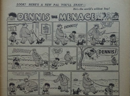 Dennis the Menace's first appearance.