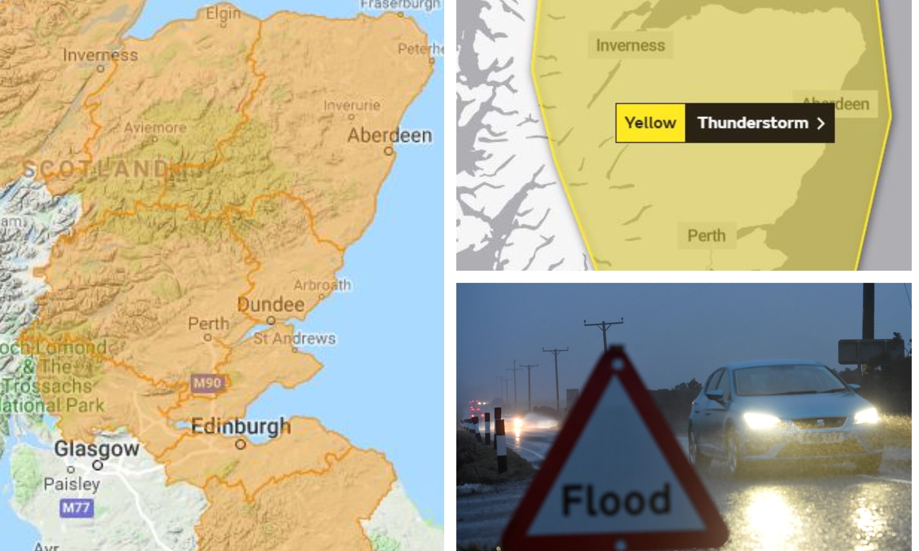 Sepa has issued flood warnings covering all of Tayside and Fife.