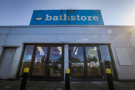 The exterior of Bathstore in Dundee's Clepington Road.