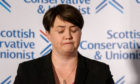Ruth Davidson addresses the media during her resignation speech at The Macdonald Hotel, Edinburgh.
