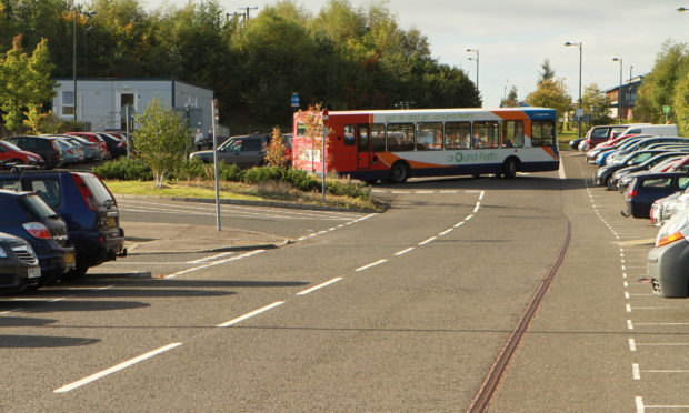 Perth Park and Ride, at Broxden.