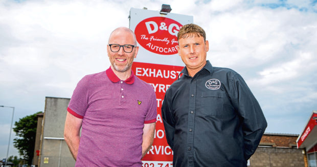 D&G Autocare owners David Hunter and George Simpson.