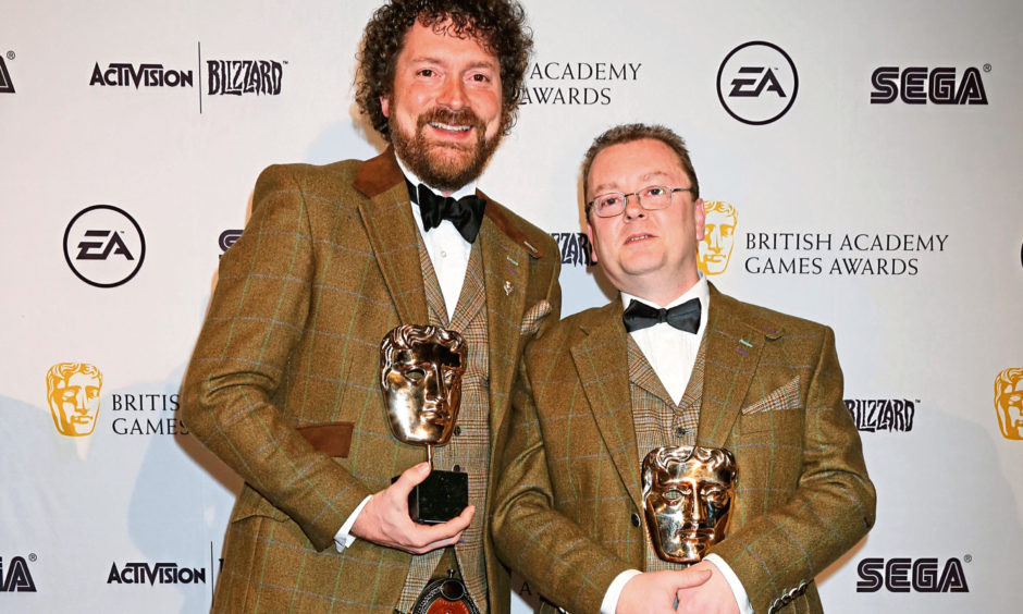 4J Studios owners Chris van der Kuyl and Paddy Burns won a Bafta for Minecraft.