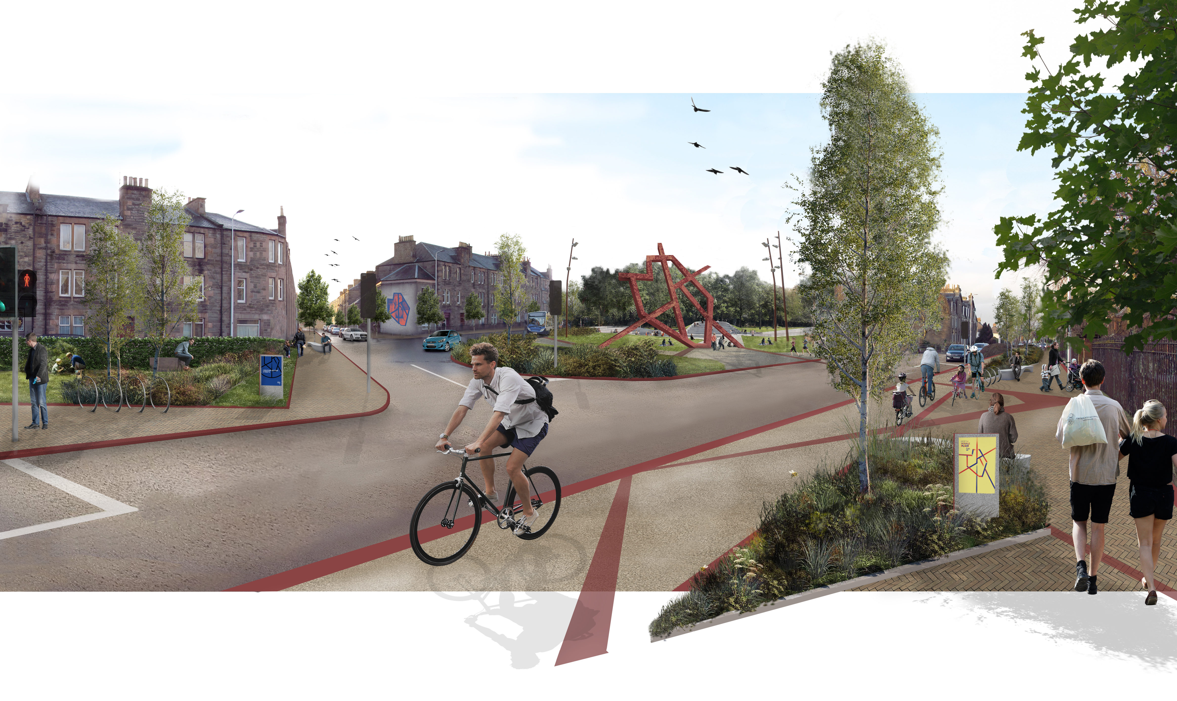 How Dunkeld Road could look at the Balhousie junction