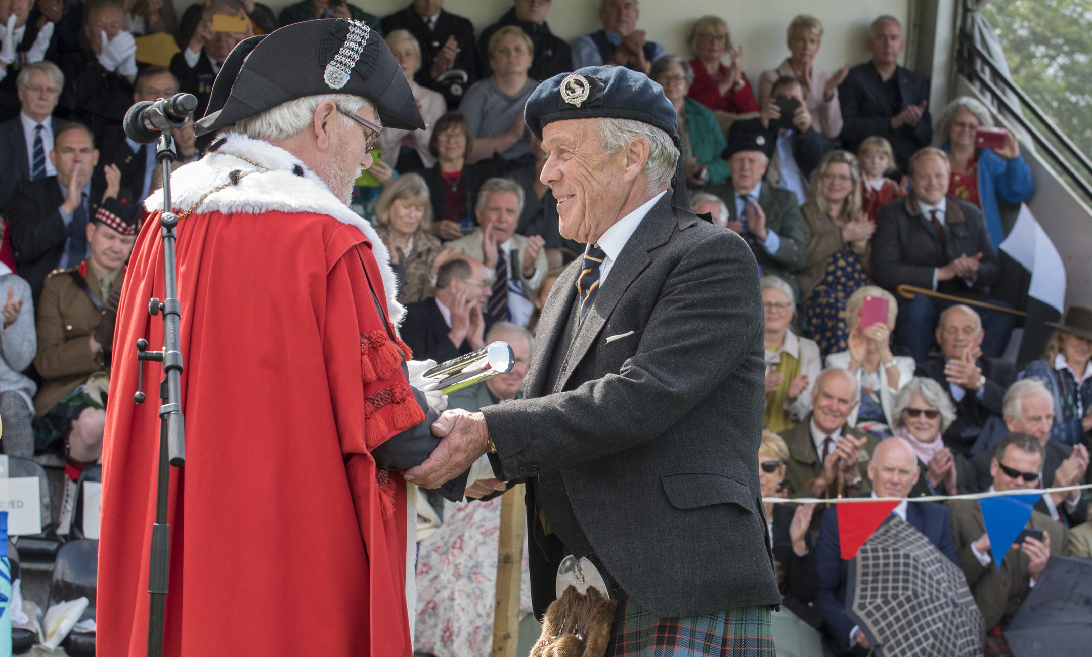 Sir Mel Jameson receives The Freedom of the City of Perth from Provost Dennis Melloy
