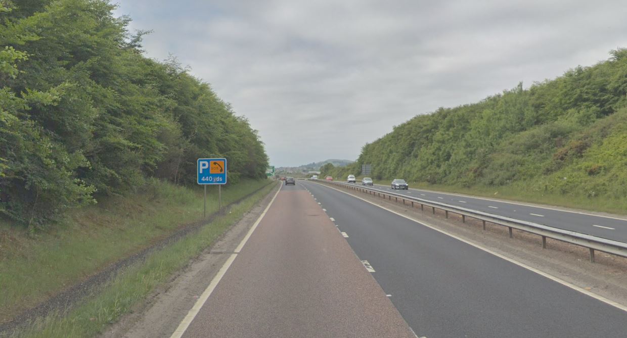 The A92 between Lochgelly and Kirkcaldy, Fife (stock image)