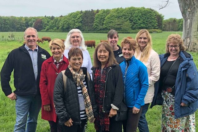 Last year’s trip including several of Les Dame d’Escoffier Hawaii, taken at Ardross Farm Shop.