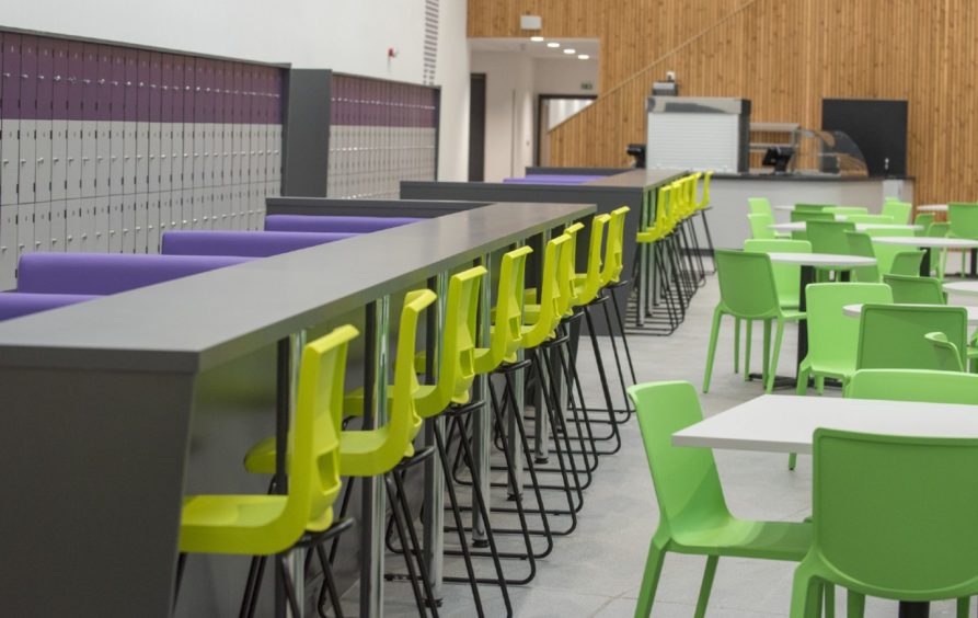 Bertha Park High 
Photo, School dining areas