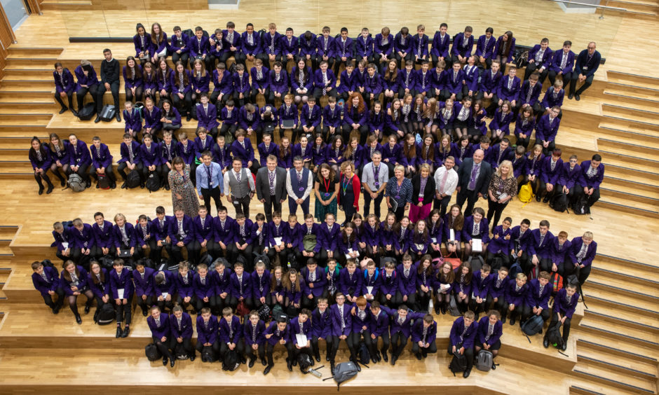 Bertha Park pupils into newly launched £32.5m school