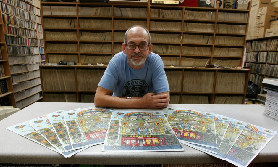 Alastair poses for a photo which was included alongside a story marking the 40th anniversary of Groucho's in August 2016.