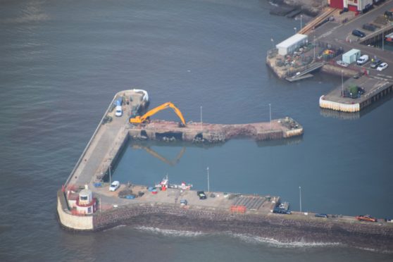 UK Civil Air Patrol observer Bruce Thomson captured the repair project progress.