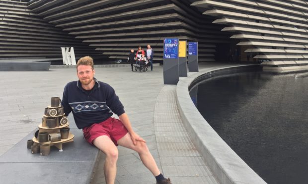 Stephen Winstanley outside V&A Dundee