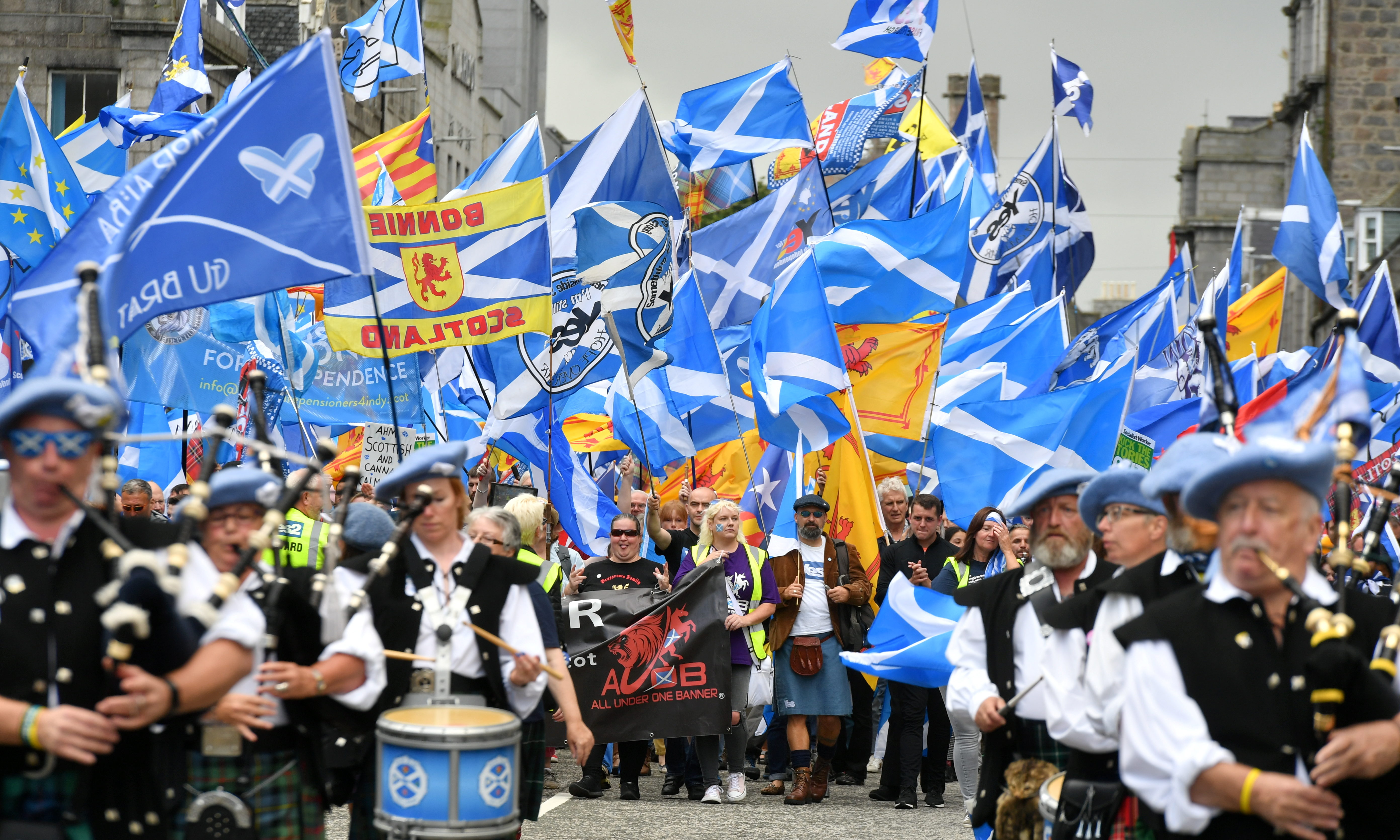 AUOB held a similar march in Aberdeen.