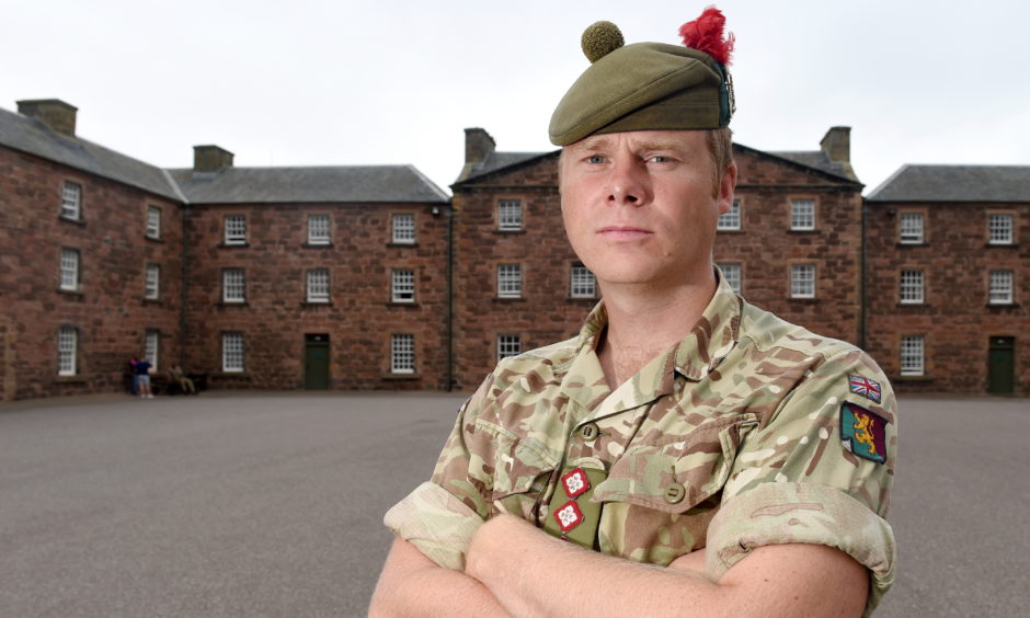 Captain Robbie Crook of 3 Scots at Fort George