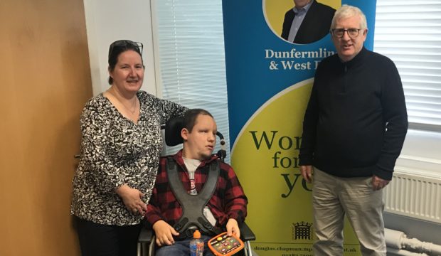 Fiona and Jonathan with Douglas Chapman