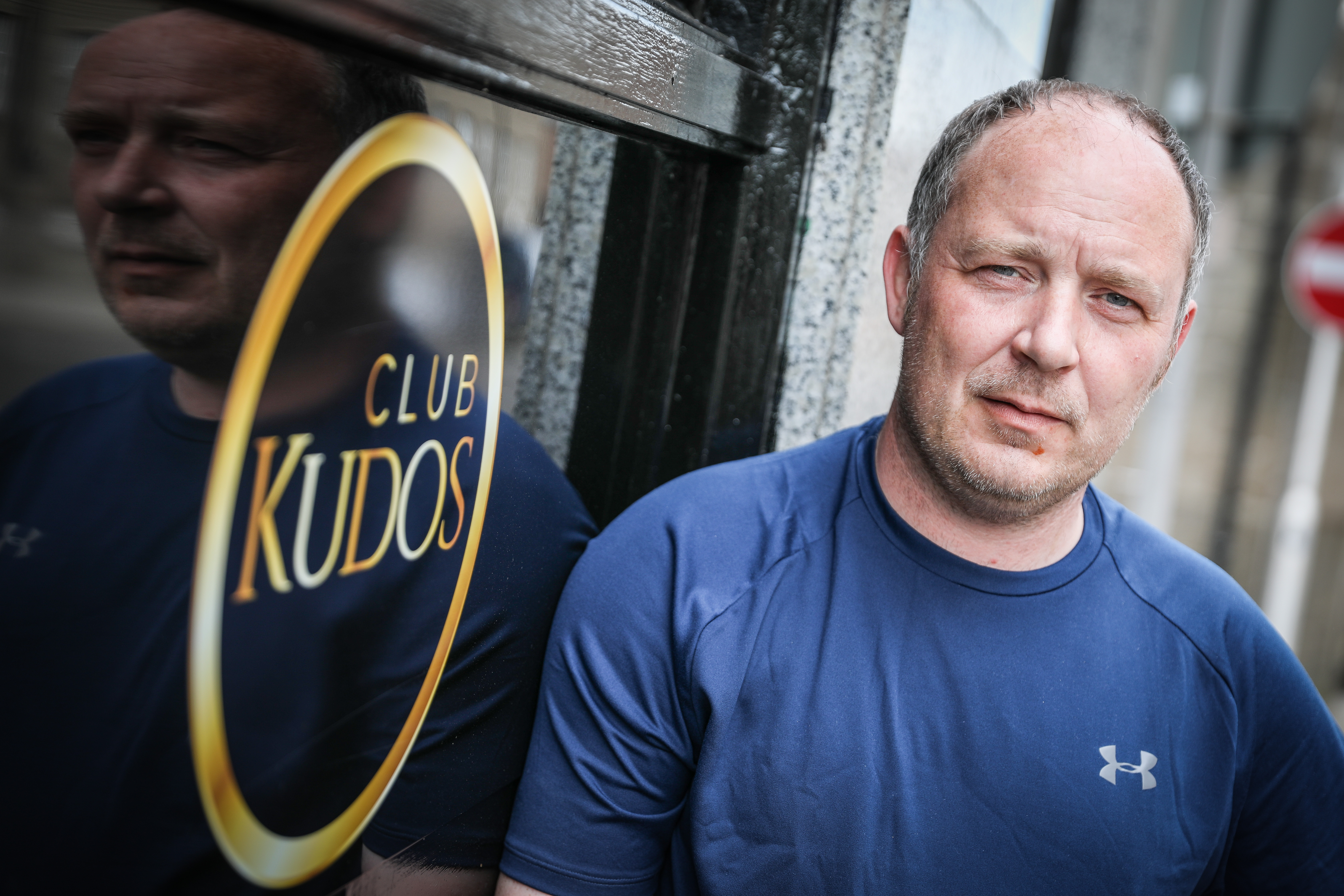 John Gibson outside Club Kudos.