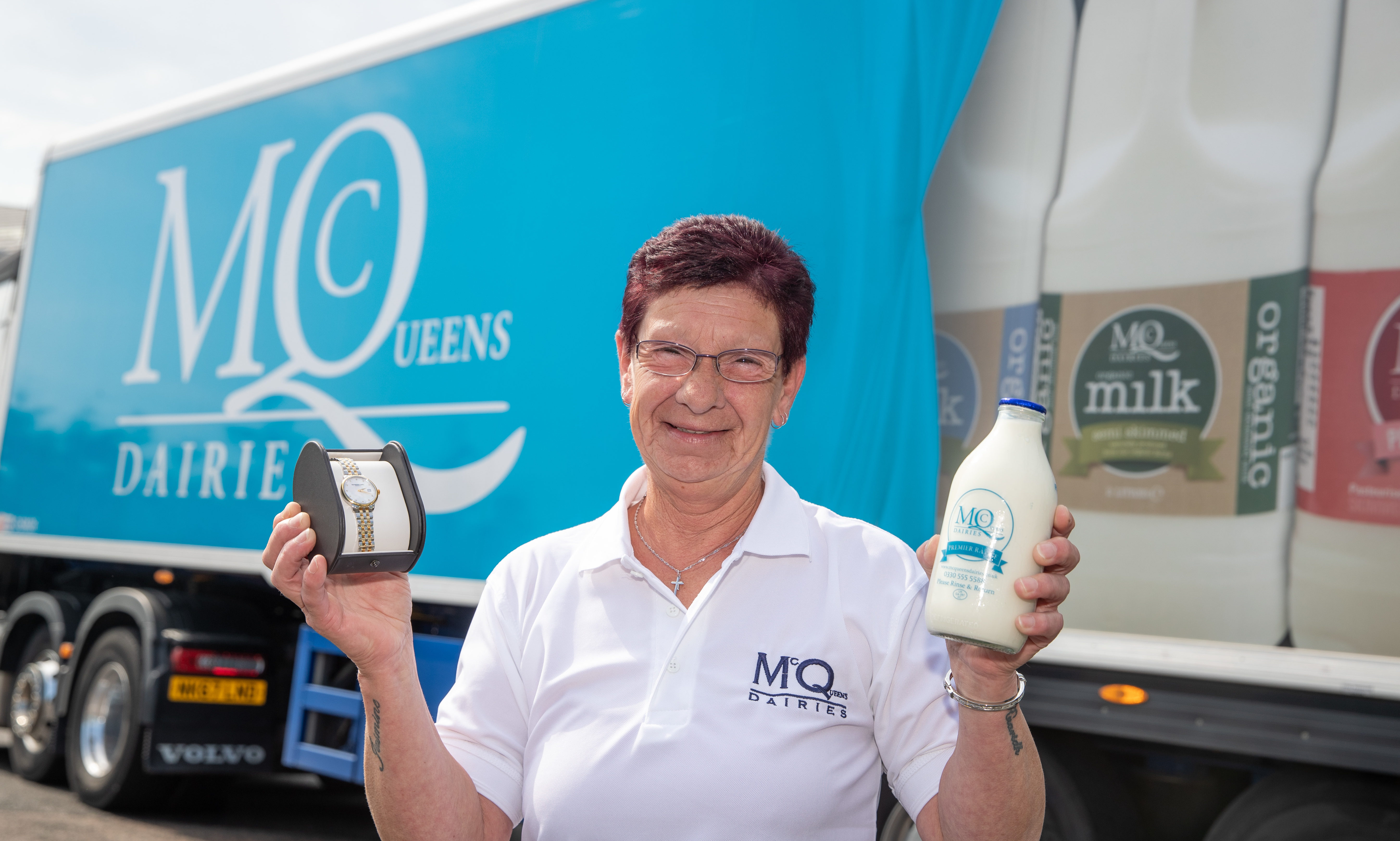 Davina has been a milk lady for 40 years.
