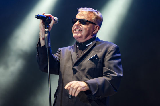 Suggs on stage on Saturday night.