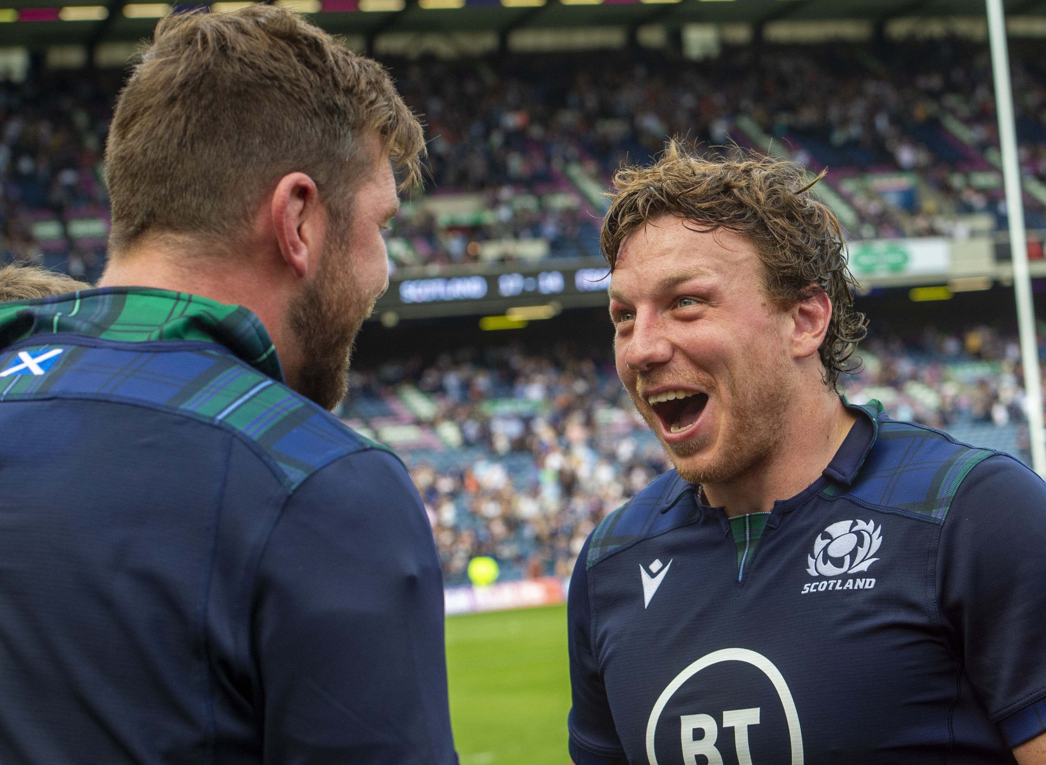 Hamish Watson (right) will be a key figure for Scoptland in the Six Nations.