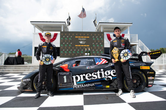 Sandy Mitchell (left) and Andrea Amici were double winners at Road America.