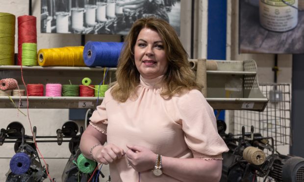 Shona Young at her Forfar factory.