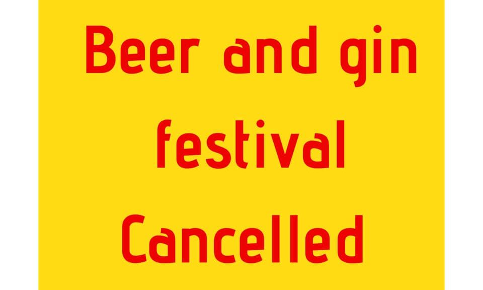 Crieff Beer and Gin Festival announced it was called off