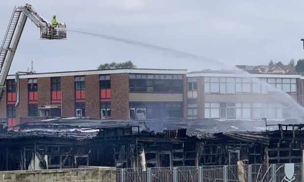 Woodmill High School in Dunfermline.