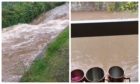 Flood water in Arbroath.