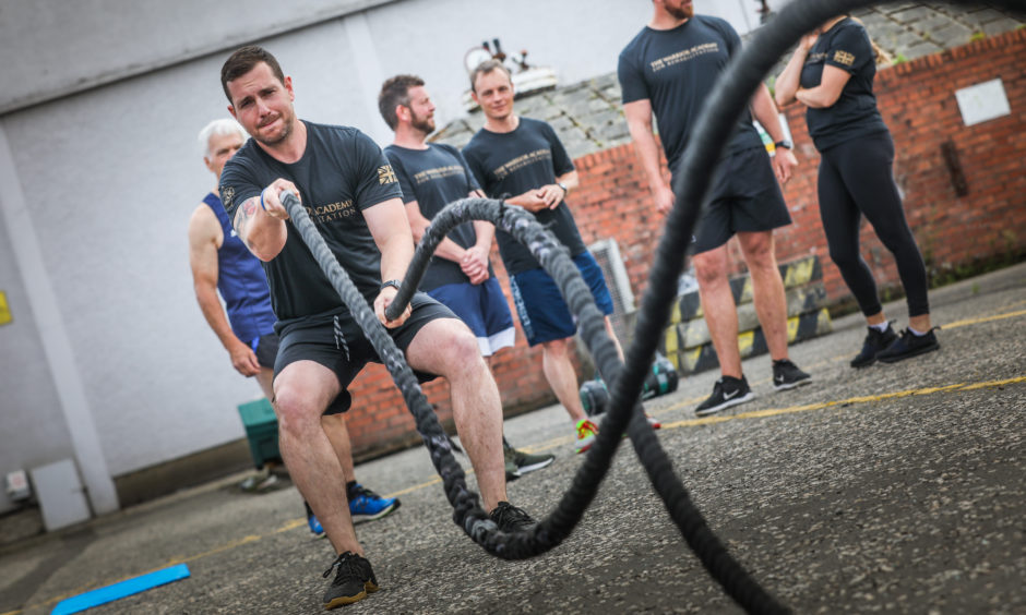 A former soldier from Fife is drawing on his combat experiences in Afghanistan and Iraq to help fellow veterans deal with the rigours of civilian life.
Ben Donnachie has launched the Warrior Academy for Rehabilitation, a programme that uses fitness and healthy eating to boost participants’ mental and physical wellbeing on their return from the front line.
A former TA recruit, Ben served as a fire support specialist for the British Army and was awarded a commendation for saving a fellow soldier’s life after the vehicle they were travelling in was blown up in Basra in 2005.
Picture by Mhairi Edwards / DCT Media