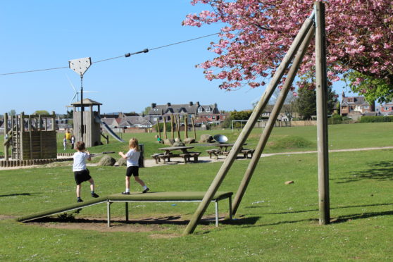 Parks like this one in Thornton should not be used for the foreseeable future, according to the local authority.