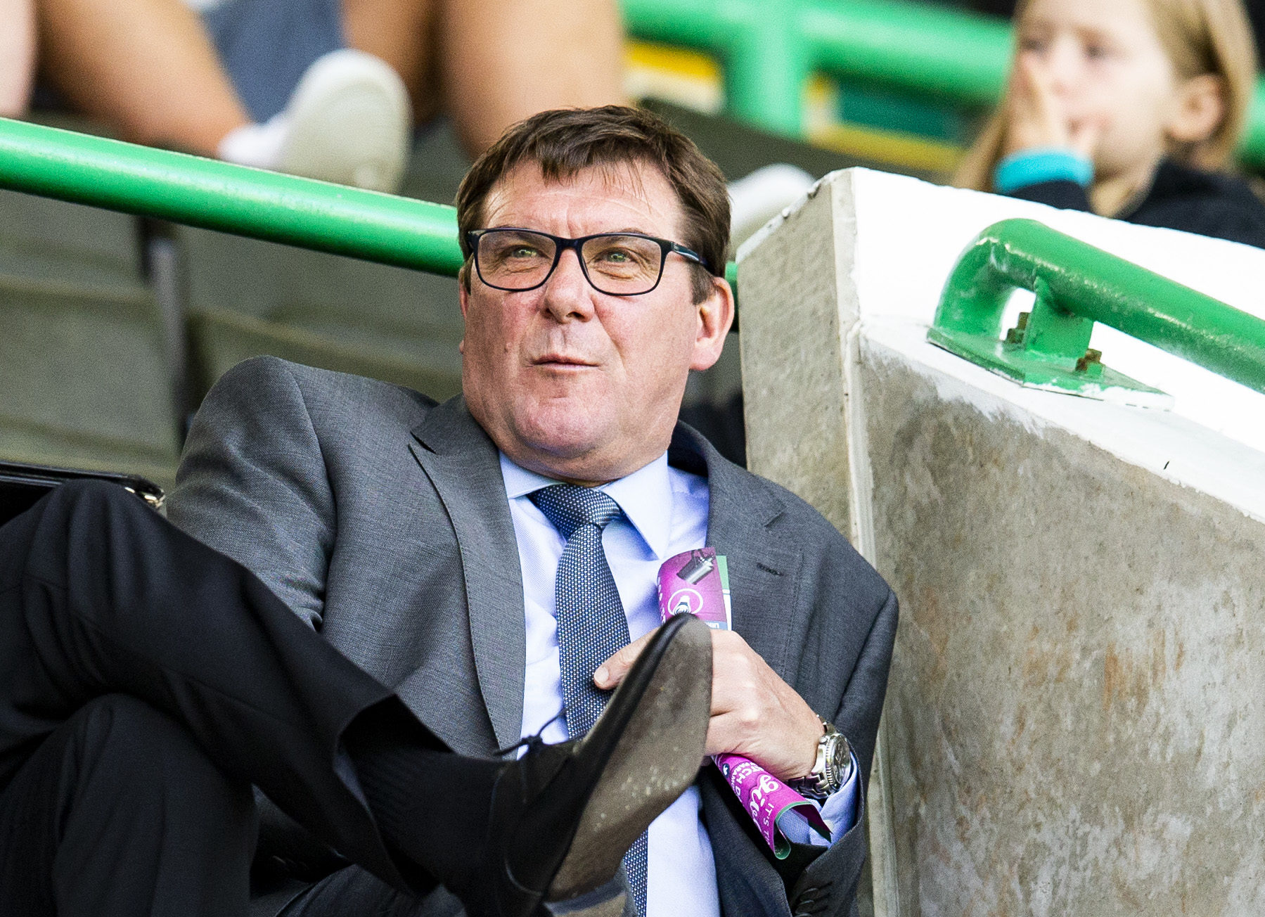 Tommy Wright at Easter Road.