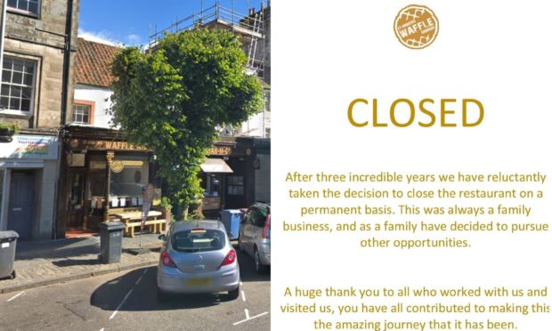 St Andrews Waffle Company has announced it will close.