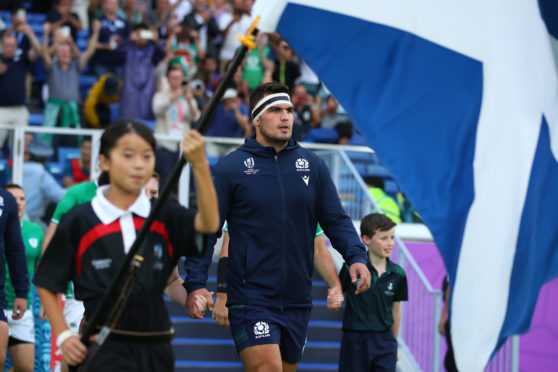 Stuart McInally leads Scotland into the Rugby World Cup opener.