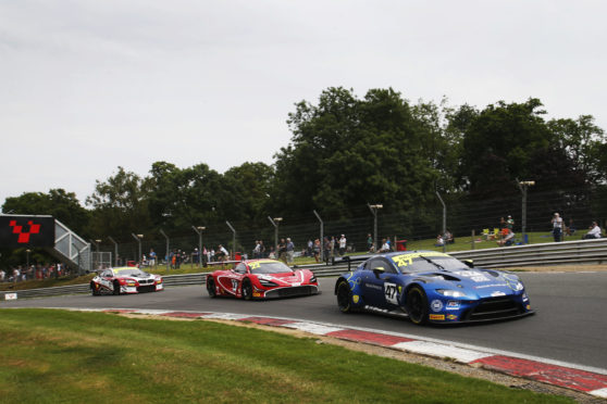 Jonny Adam en route to victory at Brands Hatch.