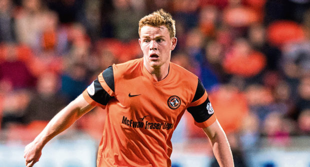 11/04/17 LADBROKES CHAMPIONSHIP
 DUNDEE UNITED v DUNFERMLINE
 TANNADICE - DUNDEE
 Dundee United's Scott Allardice in action.