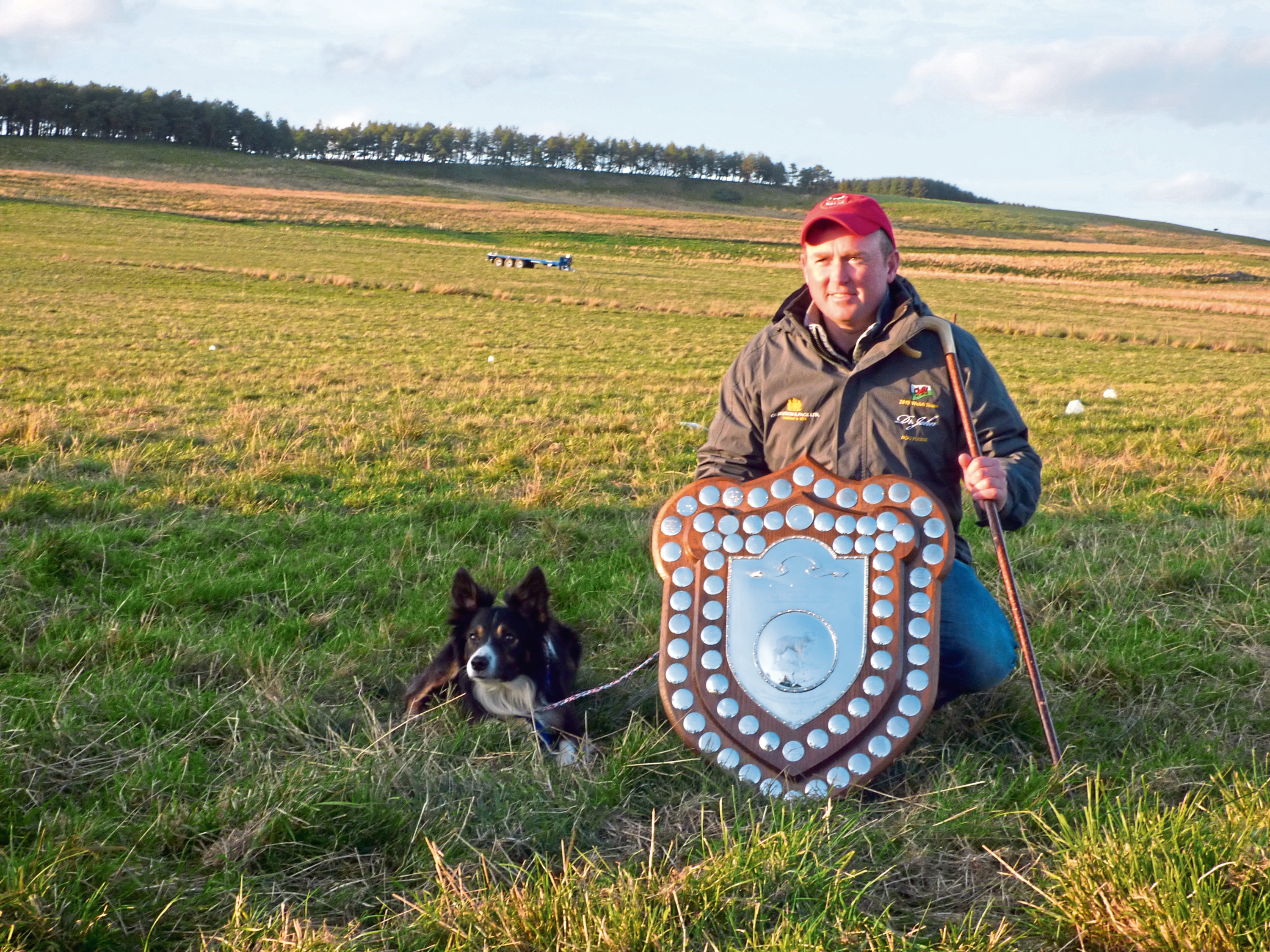 Kevin Evans from Wales,  won the championship with his dog, Hybeck Blake.
