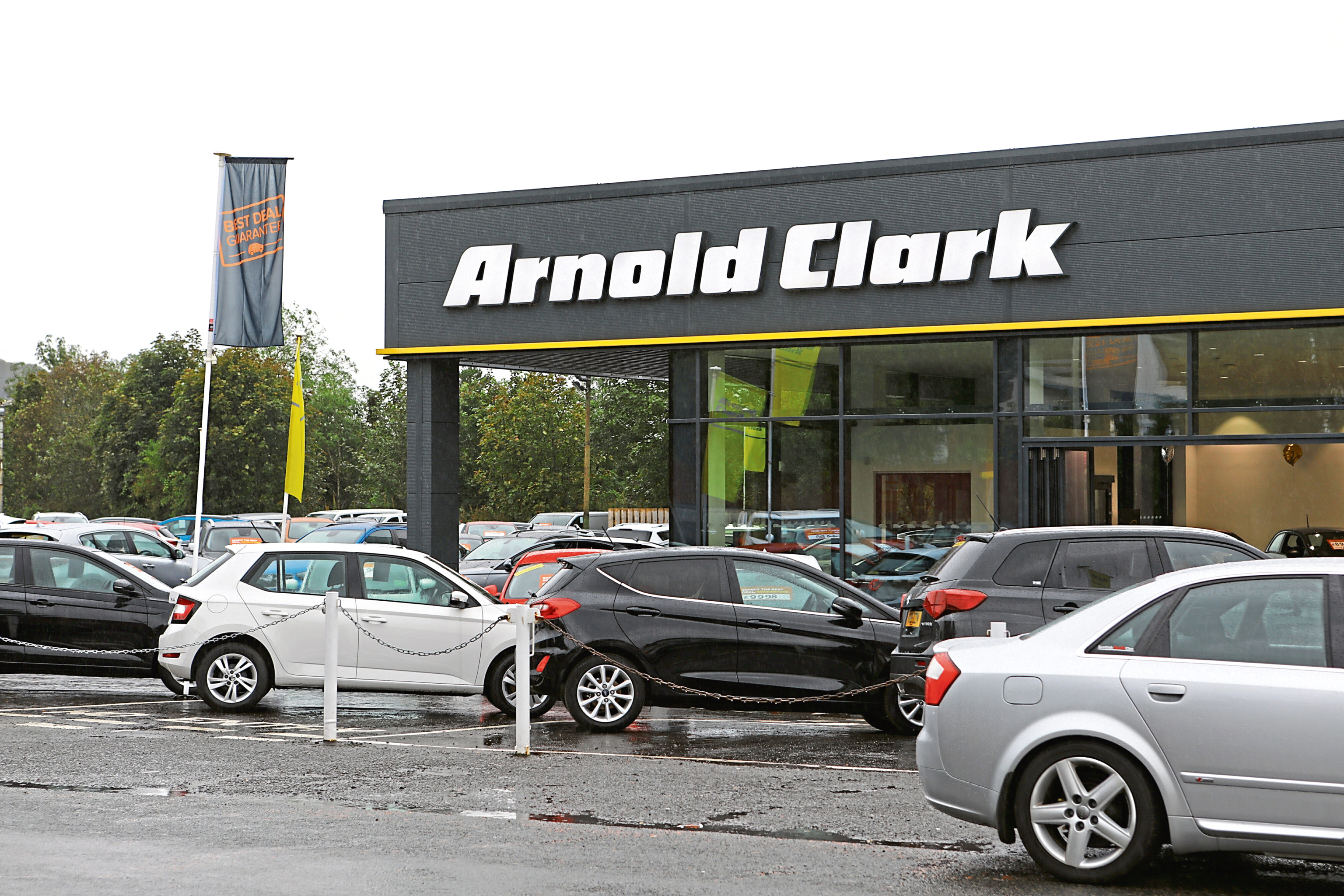 Arnold Clarks dealership on Balfield Road, Dundee.