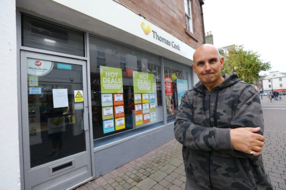 Stuart Betty, former manager of Thomas Cook in Arbroath.