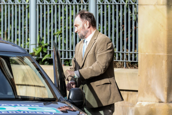 Derek Scotland outside Dundee Sheriff Court.