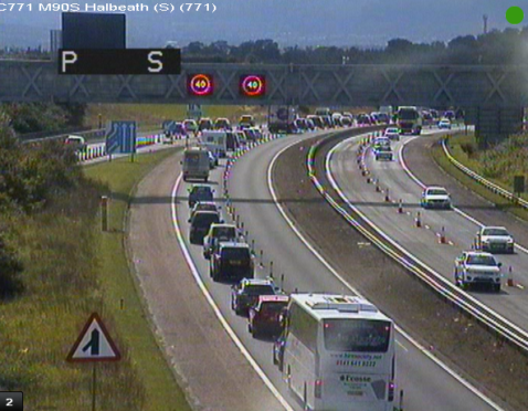 The M90 southbound at Halbeath.