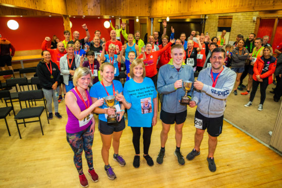 Picture shows (l-r) Nicola Livingstone, Hailey Marshall, Margaret Duncan, alongside Alistair Gudgin and Ross Duncan. Picture Credit - Steve MacDougall.