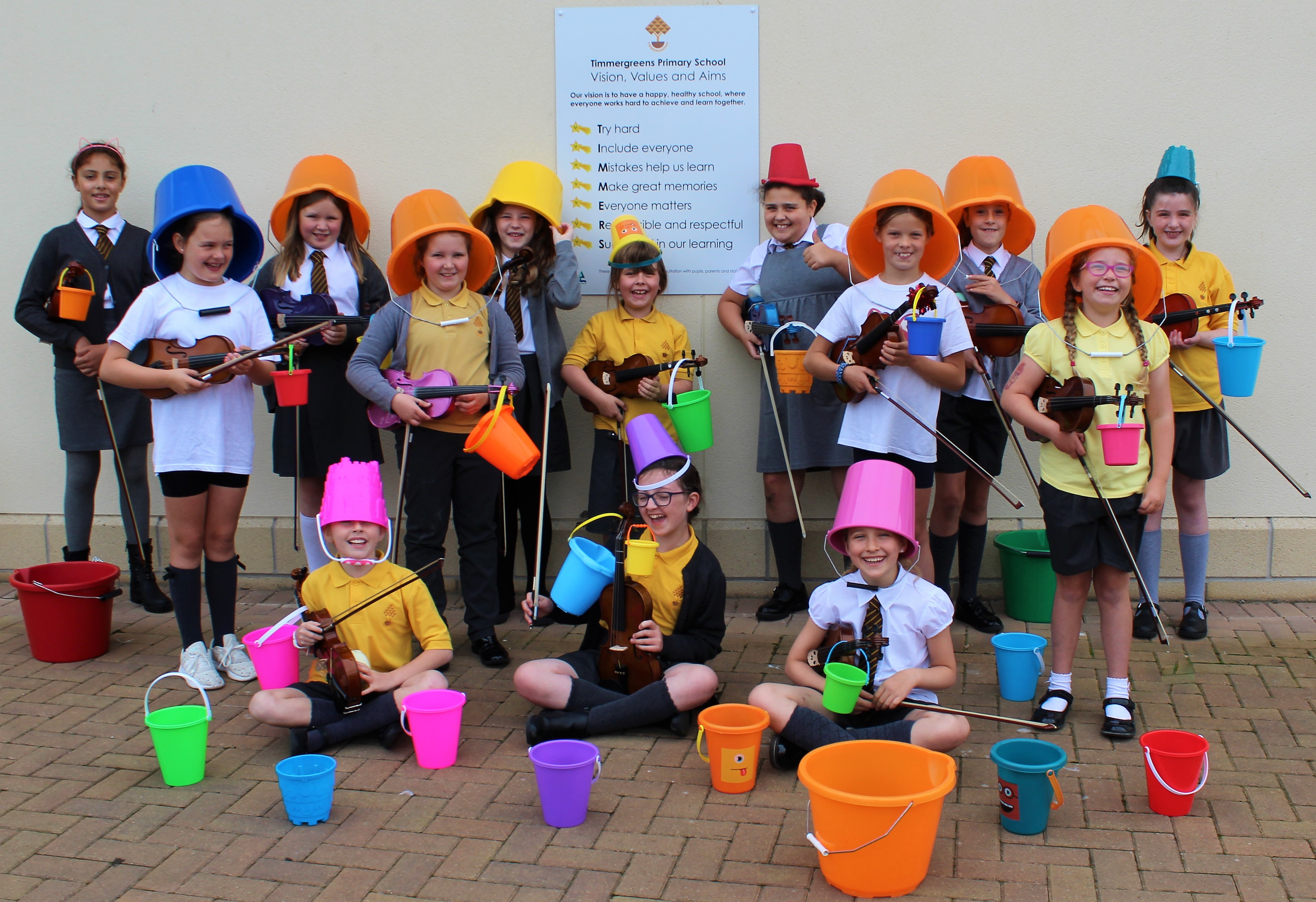 Pupils from Timmergreens Primary School in Arbroath took part in music teacher Heather Miranda's Oor Musical Bucket Trail.