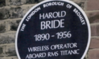 A memorial for Harold Bride has been proposed.