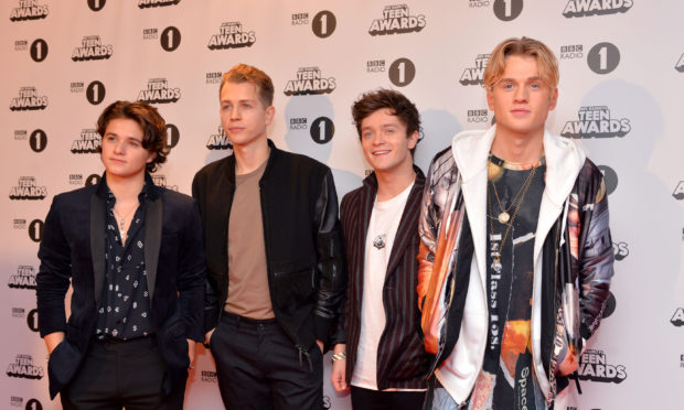 Bradley Simpson, James McVey, Connor Ball and Tristan Evans of The Vamps.