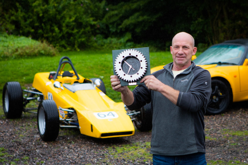 Andrew Paterson with the prized Bo'ness Revival trophy.