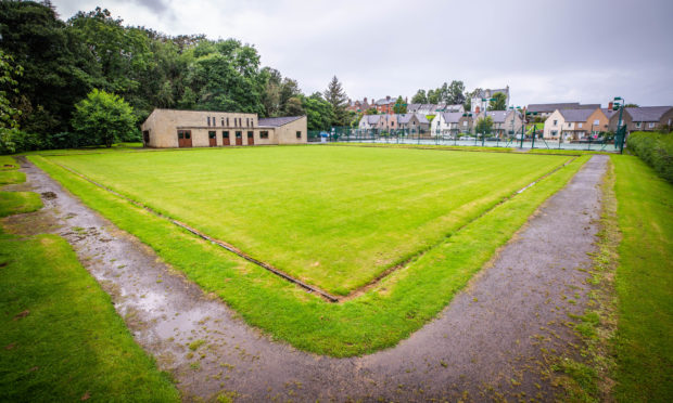 The disused bowling green is set to be converted into a beach volleyball court.
