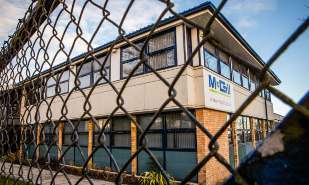 McGill premises at Harrison Road, Dundee. Picture: Steve MacDougall / DCT Media